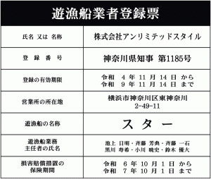 登録票-スター